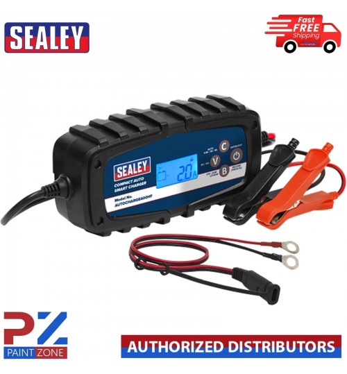 Sealey AUTOCHARGE400HF Compact Auto Smart Charger 4A 9-Cycle 6/12V Lithium